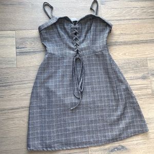 Urban Outfitters Plaid Corset Dress